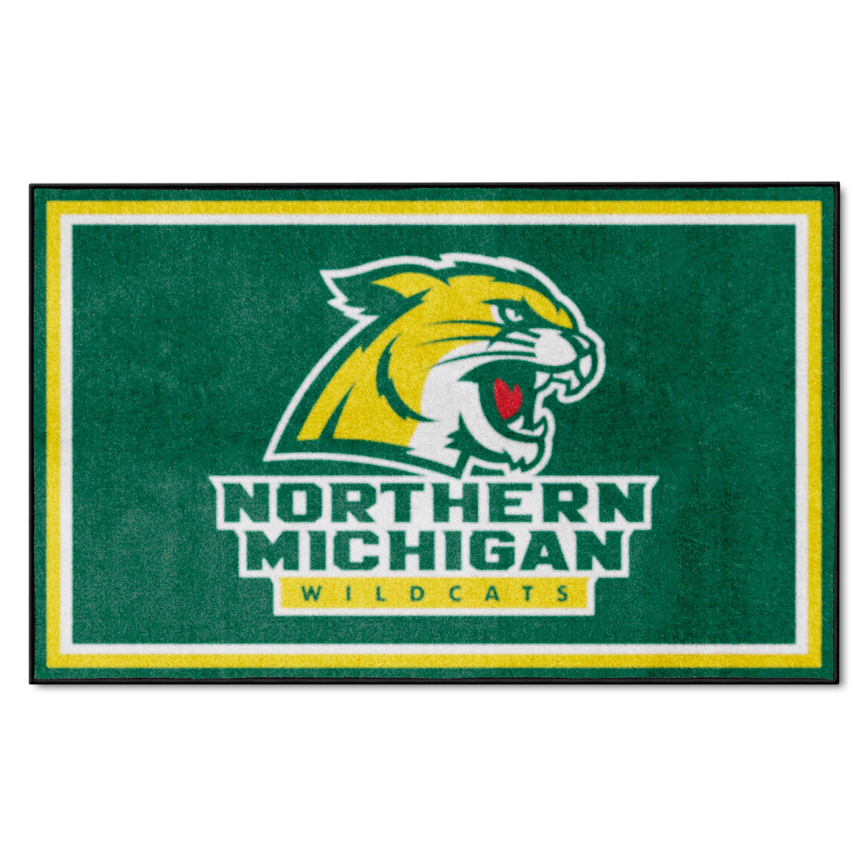 Northern Michigan Wildcats 4ft. x 6ft. Plush Area Rug