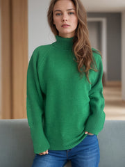 Turtleneck Raglan Sleeve Sweater