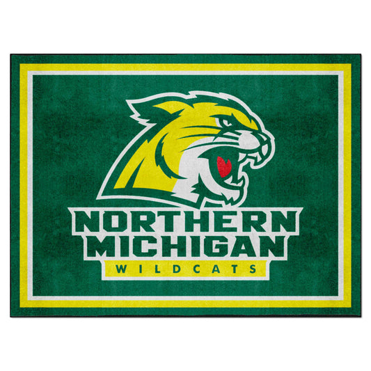 Northern Michigan Wildcats 8ft. x 10 ft. Plush Area Rug