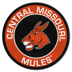 Central Missouri Mules Roundel Rug - 27in. Diameter