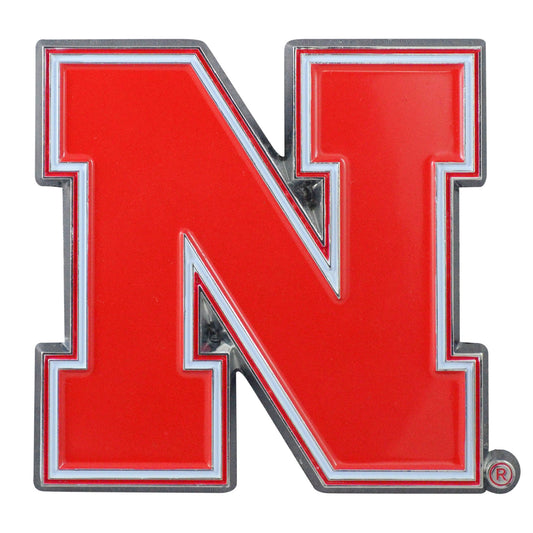 Nebraska Cornhuskers 3D Color Metal Emblem - Nebraska