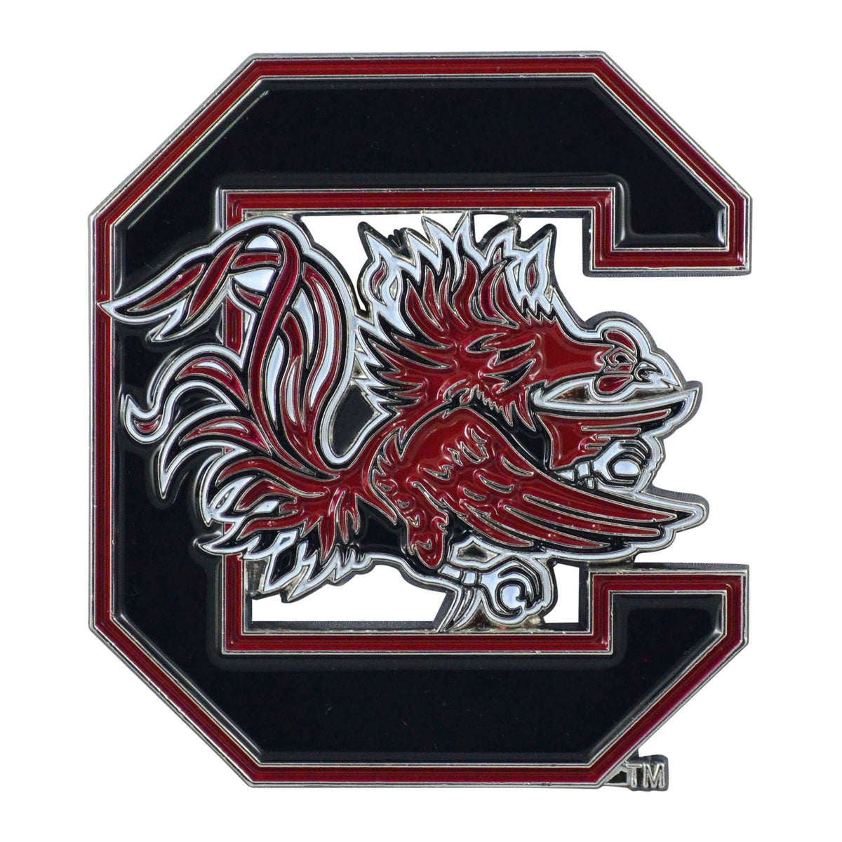 South Carolina Gamecocks 3D Color Metal Emblem