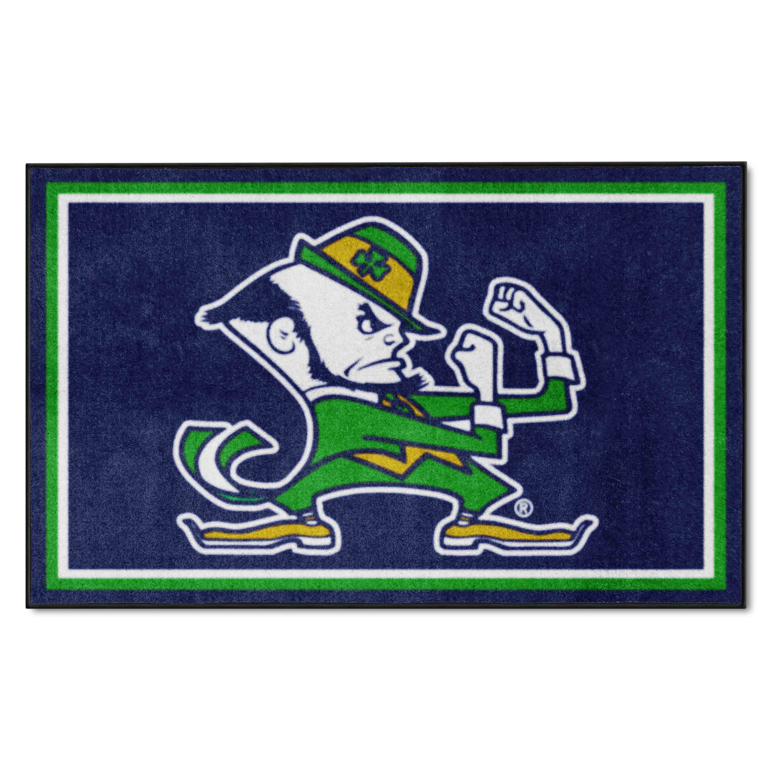 Notre Dame Fighting Irish 4ft. x 6ft. Plush Area Rug, Leprechaun