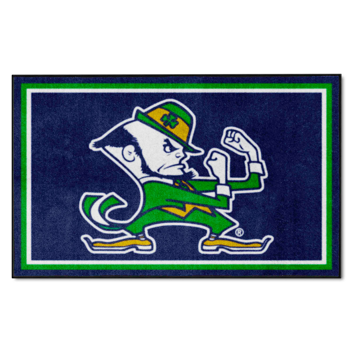 Notre Dame Fighting Irish 4ft. x 6ft. Plush Area Rug, Leprechaun