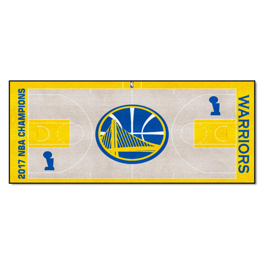 Golden State Warriors 2017 NBA Champions Court Runner Rug - 24in. x 44in.