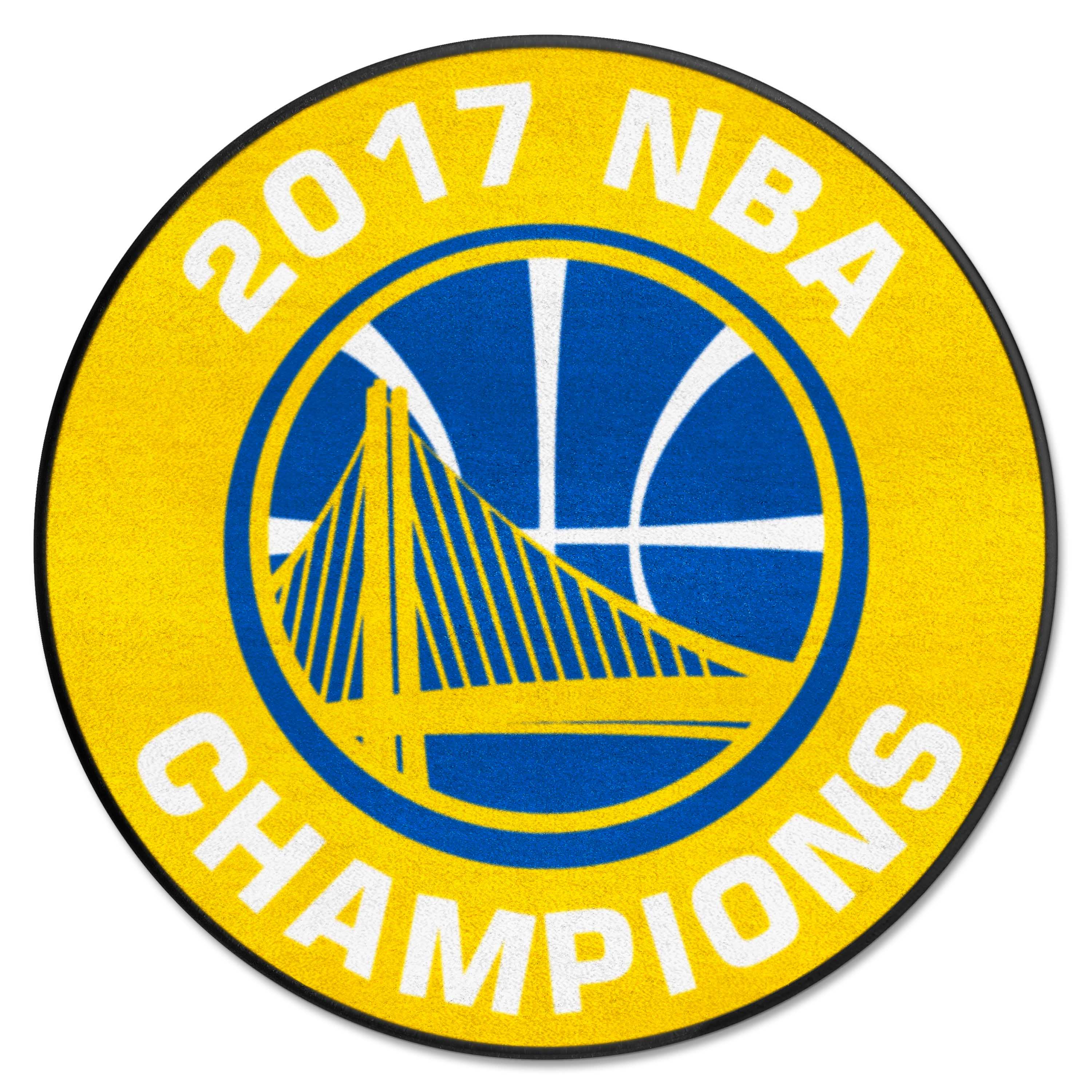 Golden State Warriors 2017 NBA Champions Basketball Rug - 27in. Diameter