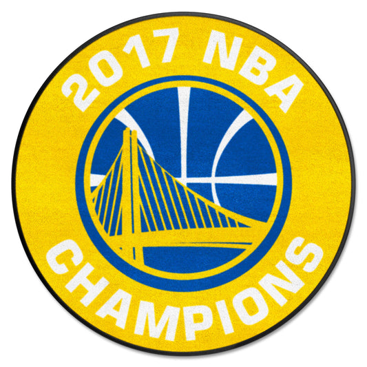 Golden State Warriors 2017 NBA Champions Basketball Rug - 27in. Diameter