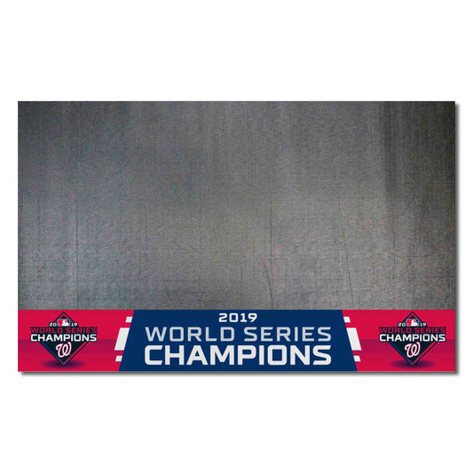 Washington Nationals 2019 World Series Champions Vinyl Grill Mat - 26in. x 42in.