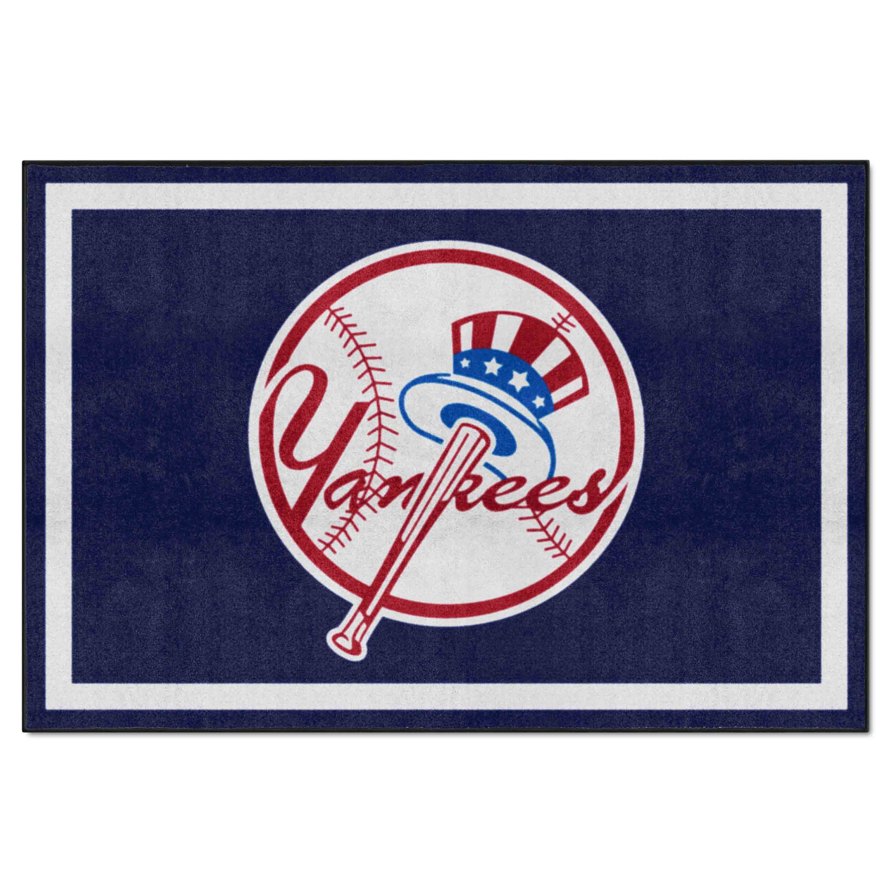 New York Yankees 5ft. x 8 ft. Plush Area Rug - New York Yankees