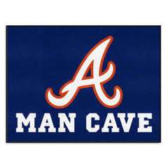 Atlanta Braves Man Cave All-Star Rug - 34 in. x 42.5 in. - Atlanta Braves