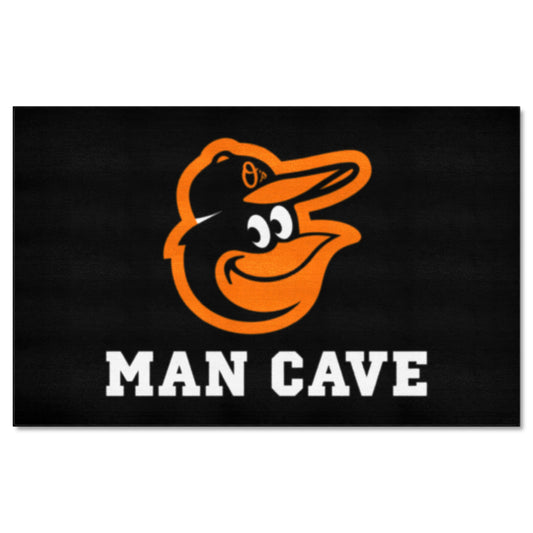 Baltimore Orioles Man Cave Ulti-Mat Rug - 5ft. x 8ft. - Baltimore Orioles