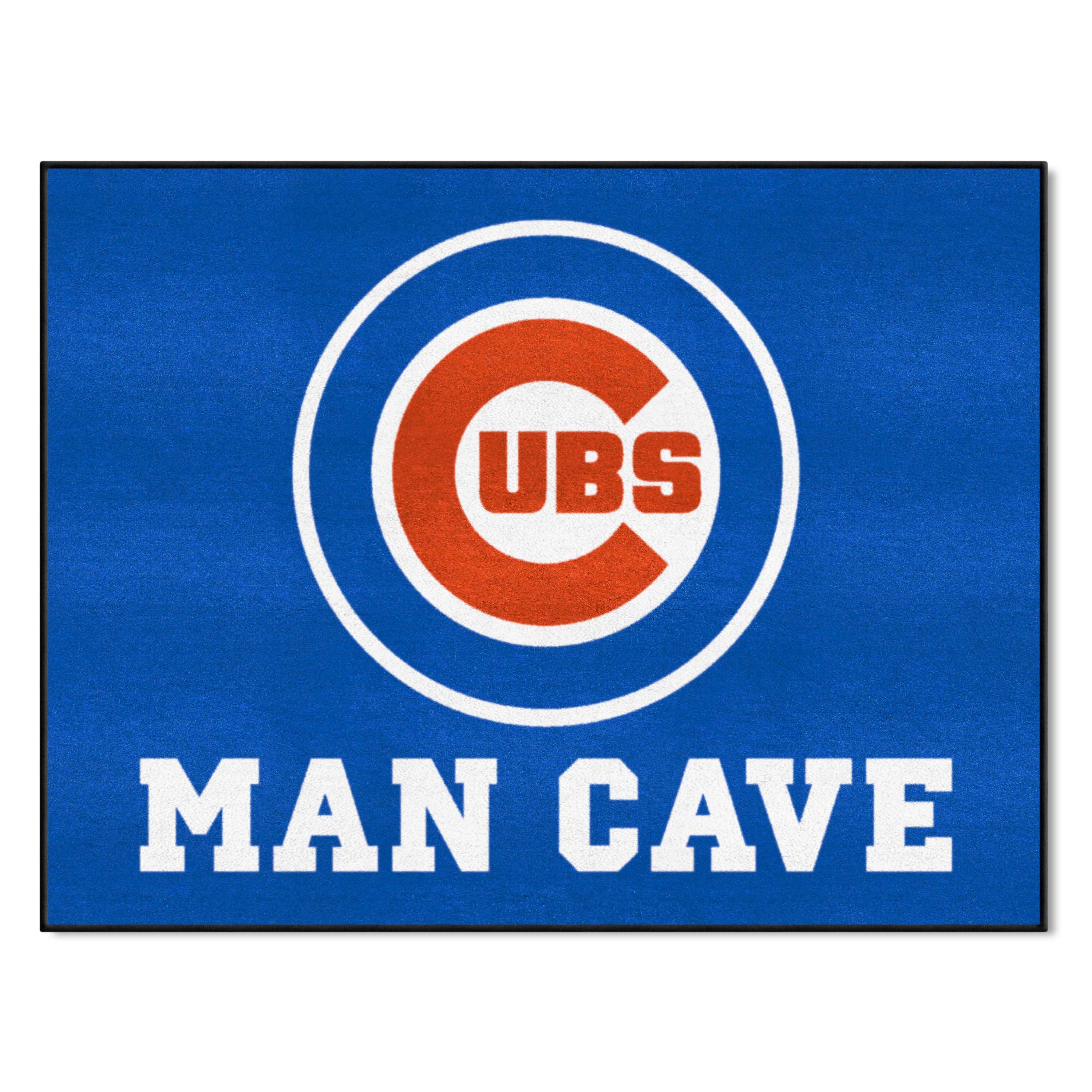 Chicago Cubs Man Cave All-Star Rug - 34 in. x 42.5 in. - Chicago Cubs