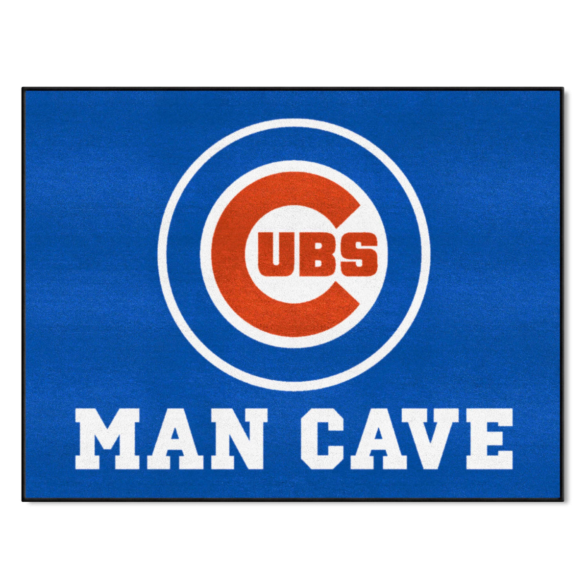 Chicago Cubs Man Cave All-Star Rug - 34 in. x 42.5 in. - Chicago Cubs