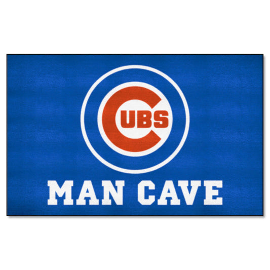 Chicago Cubs Man Cave Ulti-Mat Rug - 5ft. x 8ft. - Chicago Cubs