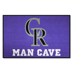 Colorado Rockies Man Cave Starter Mat Accent Rug - 19in. x 30in. - Colorado Rockies