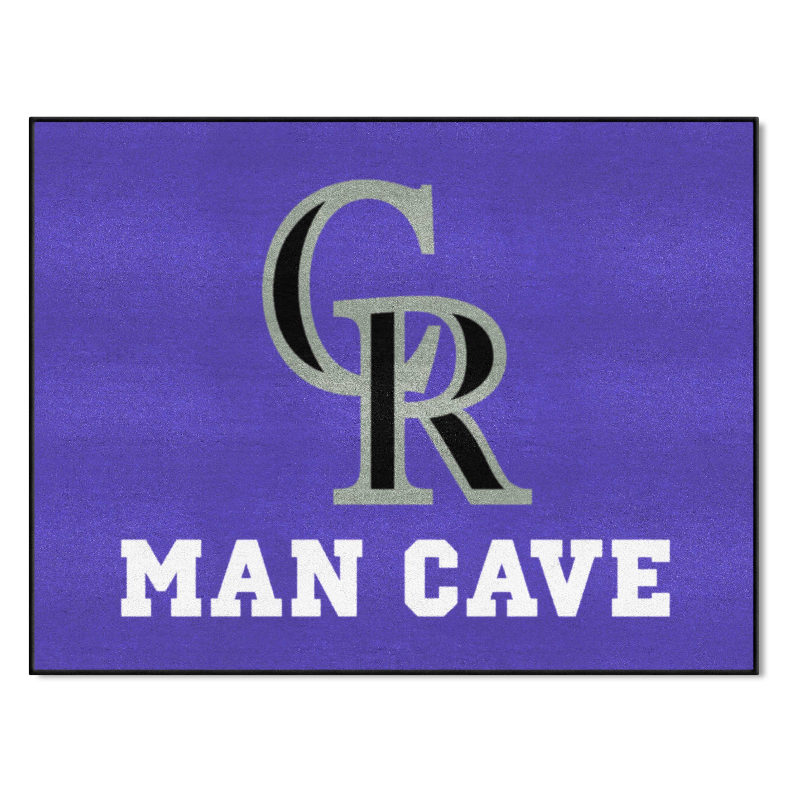 Colorado Rockies Man Cave All-Star Rug - 34 in. x 42.5 in. - Colorado Rockies