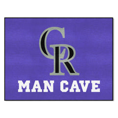 Colorado Rockies Man Cave All-Star Rug - 34 in. x 42.5 in. - Colorado Rockies