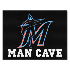 Miami Marlins Man Cave All-Star Rug - 34 in. x 42.5 in. - Miami Marlins