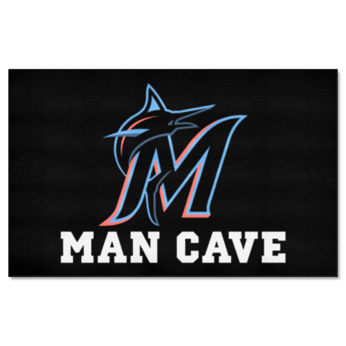 Miami Marlins Man Cave Ulti-Mat Rug - 5ft. x 8ft.