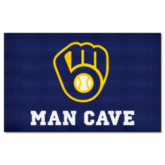 Milwaukee Brewers Man Cave Ulti-Mat Rug - 5ft. x 8ft.