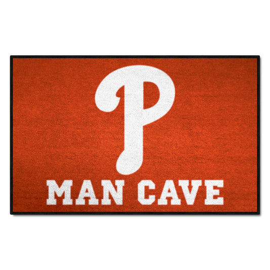 Philadelphia Phillies Man Cave Starter Mat Accent Rug - 19in. x 30in. - Philadelphia Phillies