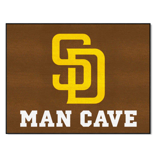 San Diego Padres Man Cave All-Star Rug - 34 in. x 42.5 in.