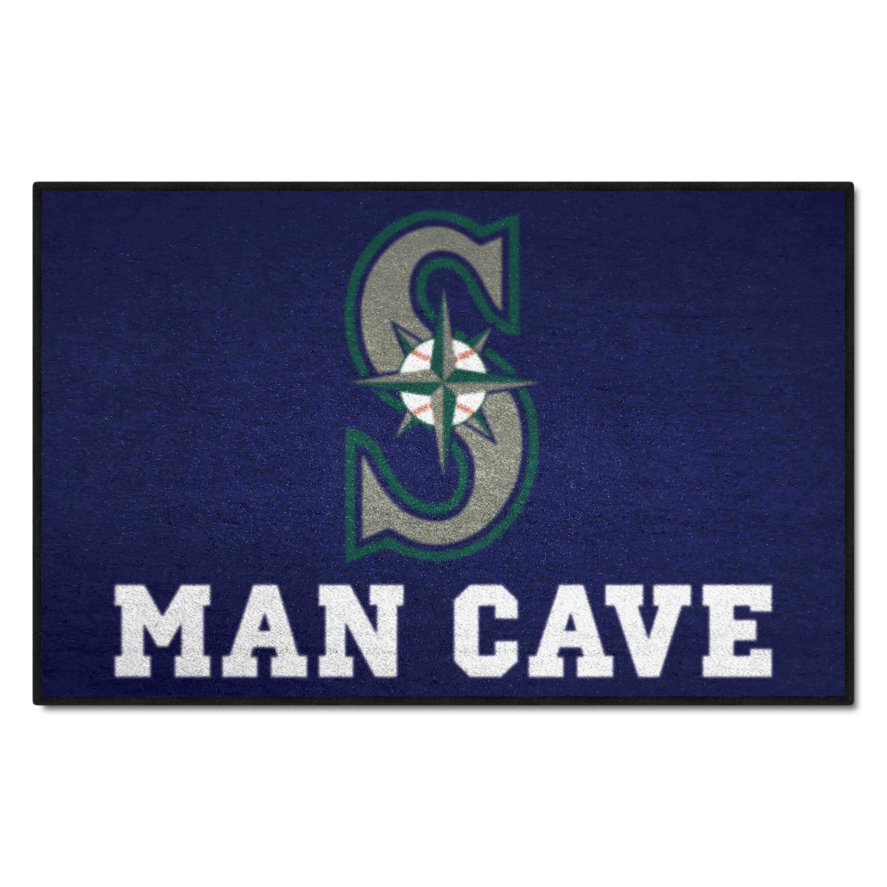 Seattle Mariners Man Cave Starter Mat Accent Rug - 19in. x 30in. - Seattle Mariners