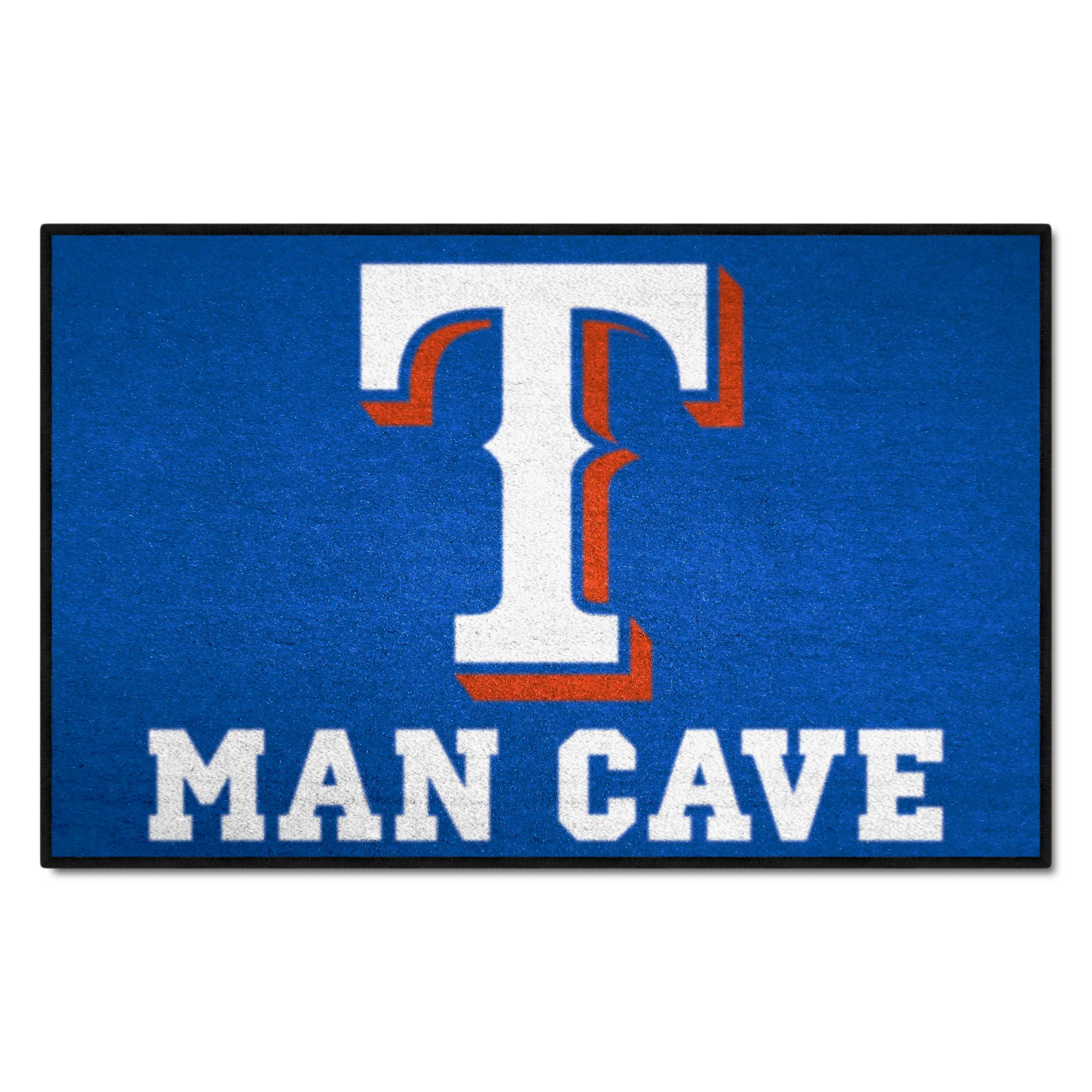 Texas Rangers Man Cave Starter Mat Accent Rug - 19in. x 30in.