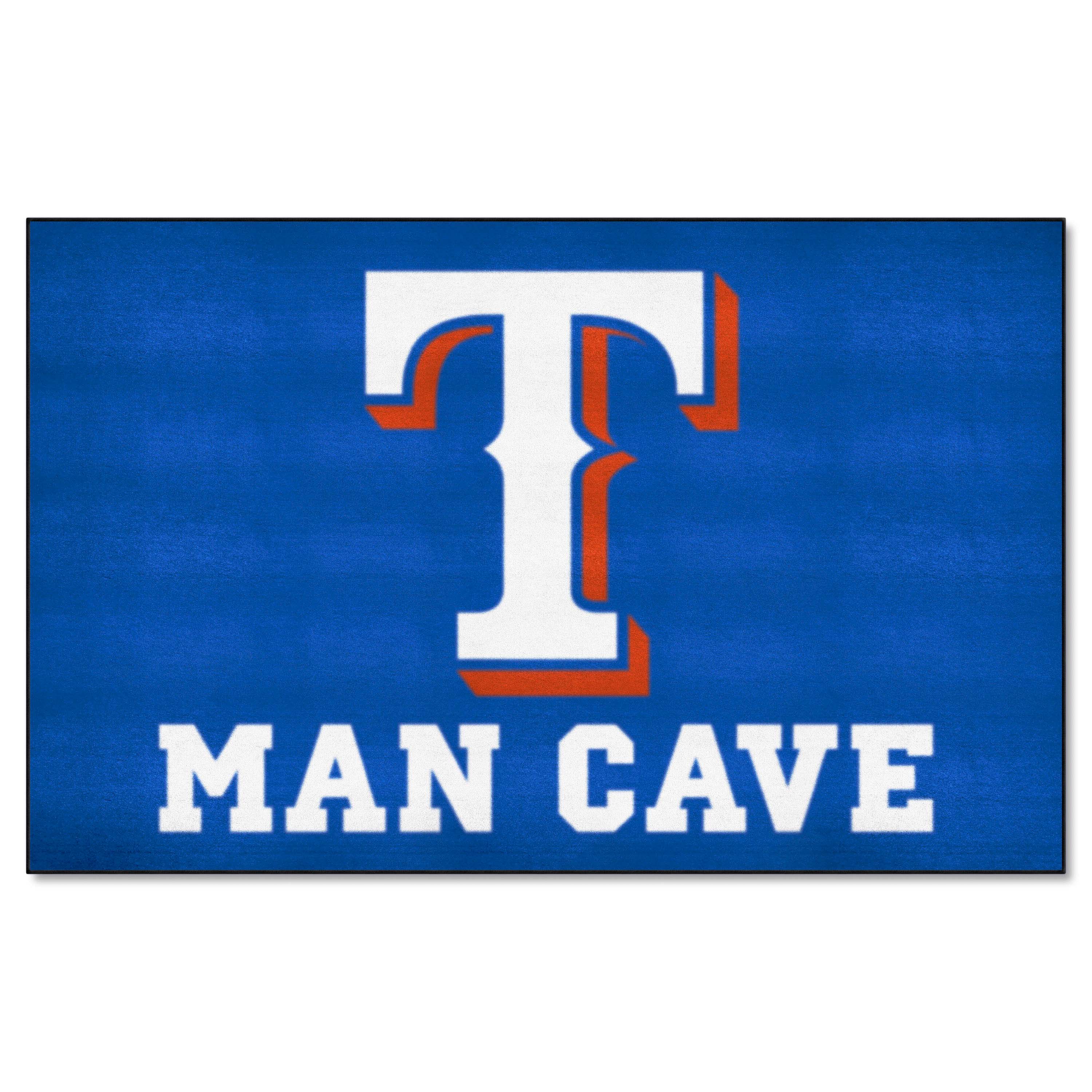 Texas Rangers Man Cave Ulti-Mat Rug - 5ft. x 8ft.