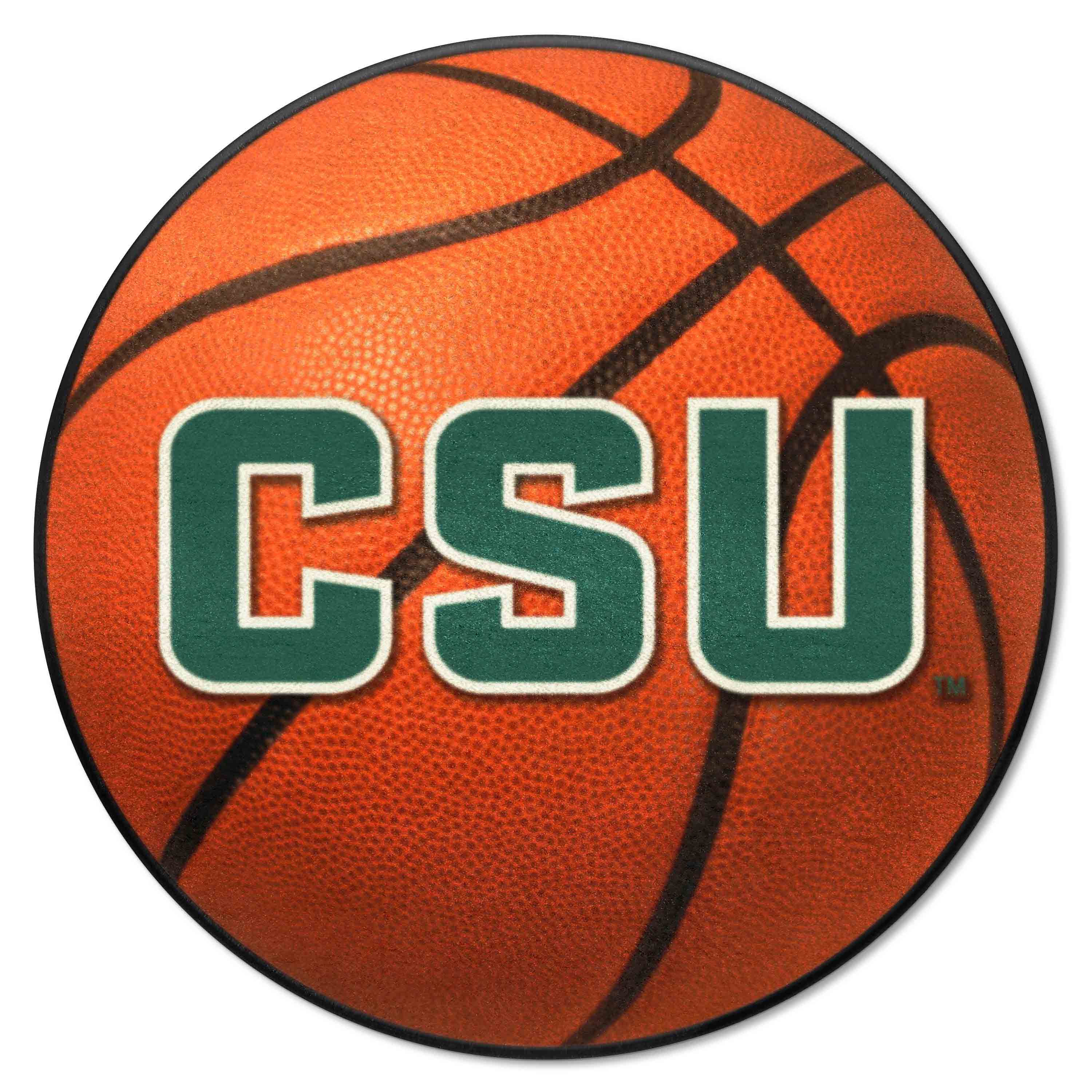 Colorado State Rams Basketball Rug - 27in. Diameter - Colorado State