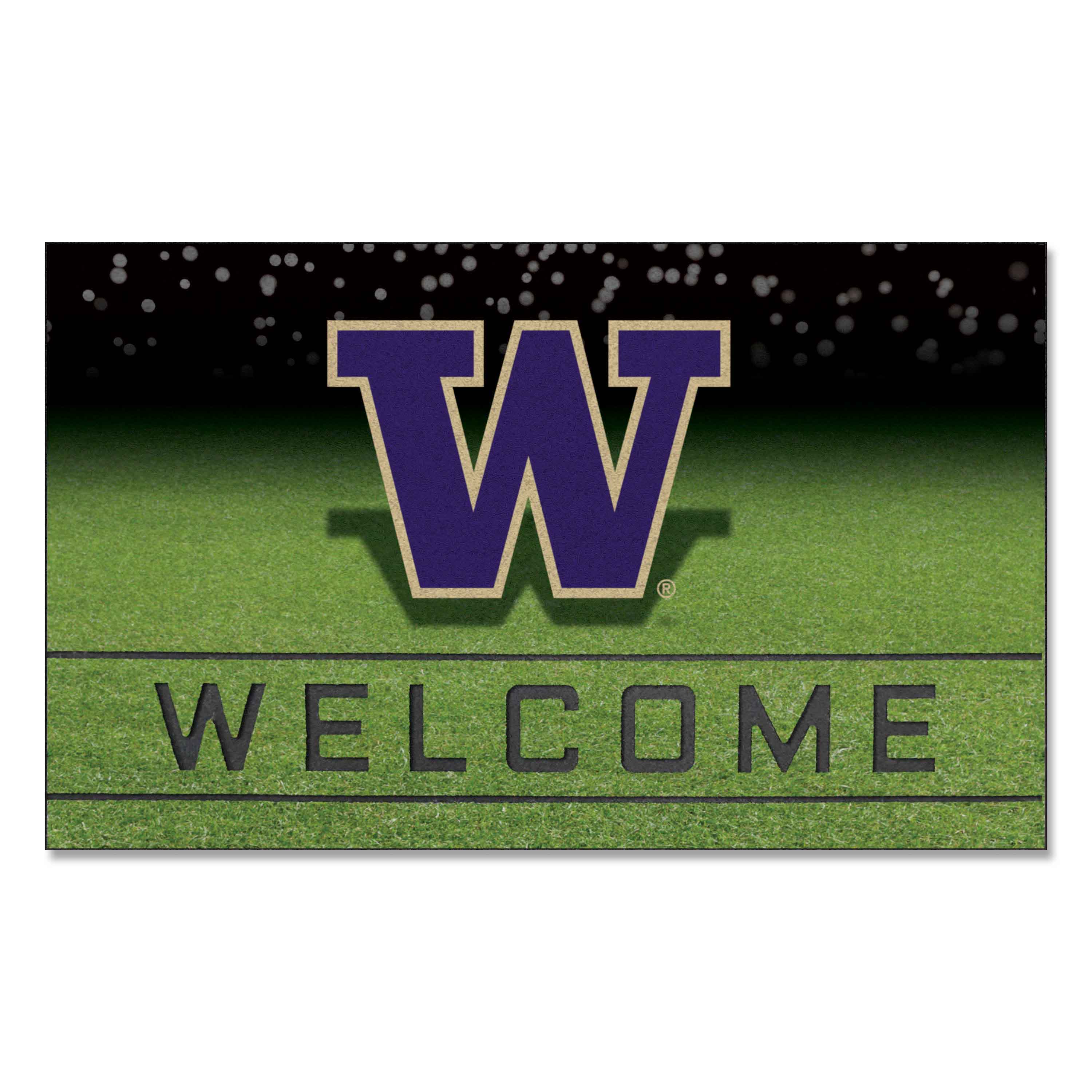 Washington Huskies Rubber Door Mat - 18in. x 30in.