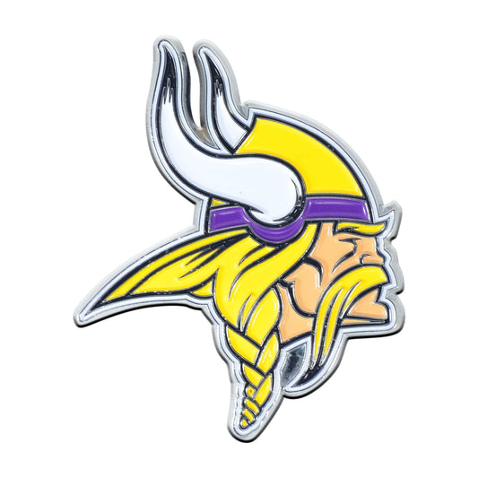 Minnesota Vikings 3D Color Metal Emblem - Minnesota Vikings