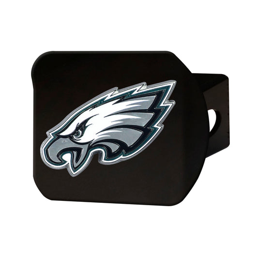 Philadelphia Eagles Black Metal Hitch Cover - 3D Color Emblem