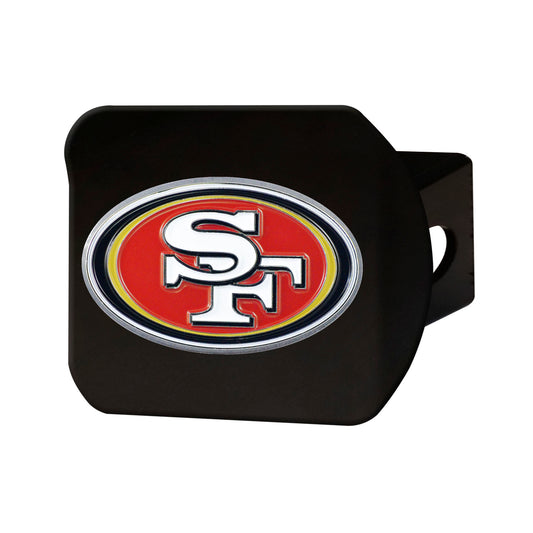 San Francisco 49ers Black Metal Hitch Cover - 3D Color Emblem