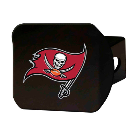 Tampa Bay Buccaneers Black Metal Hitch Cover - 3D Color Emblem