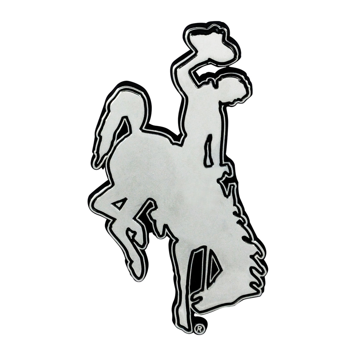 Wyoming Cowboys 3D Chrome Metal Emblem