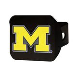 Michigan Wolverines Black Metal Hitch Cover - 3D Color Emblem