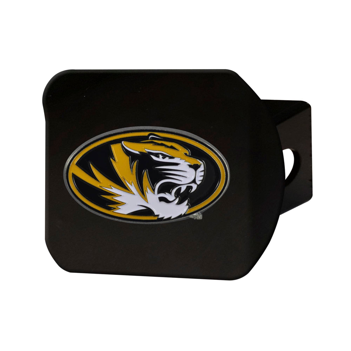 Missouri Tigers Black Metal Hitch Cover - 3D Color Emblem