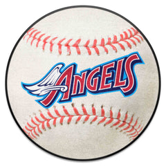 Anaheim Angels Baseball Rug - 27in. Diameter 1997 Retro Logo