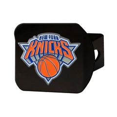 New York Knicks Black Metal Hitch Cover - 3D Color Emblem - New York Knicks