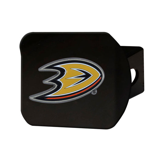 Anaheim Ducks Black Metal Hitch Cover - 3D Color Emblem