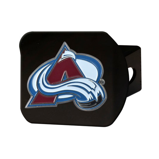 Colorado Avalanche Black Metal Hitch Cover - 3D Color Emblem