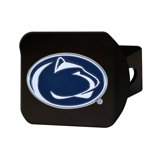 Penn State Nittany Lions Black Metal Hitch Cover - 3D Color Emblem