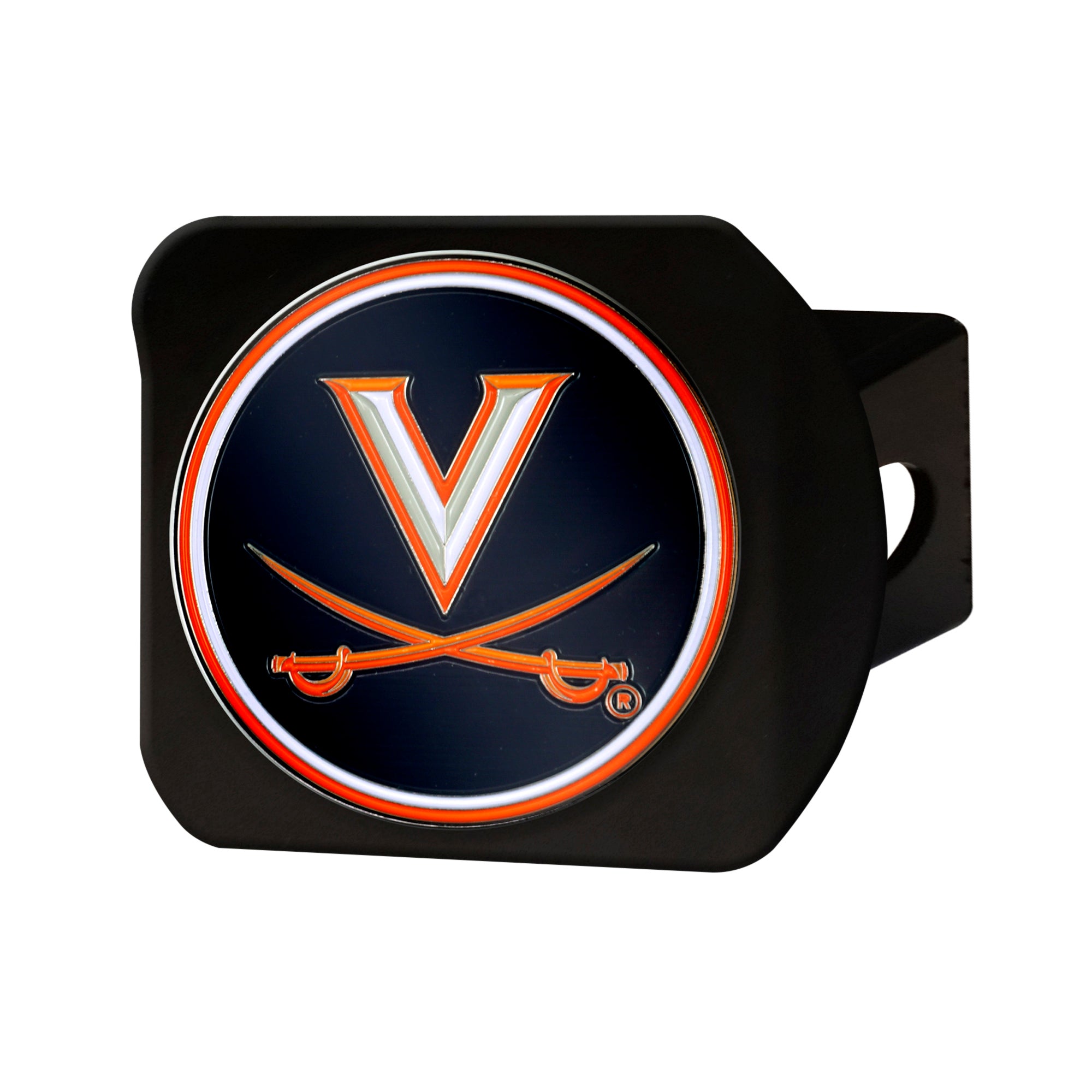 Virginia Cavaliers Black Metal Hitch Cover - 3D Color Emblem