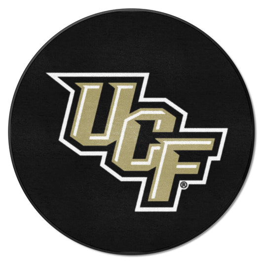 Central Florida Knights Hockey Puck Rug - 27in. Diameter - Central Florida