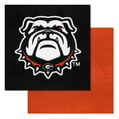 Georgia Bulldogs Team Carpet Tiles - 45 Sq Ft.