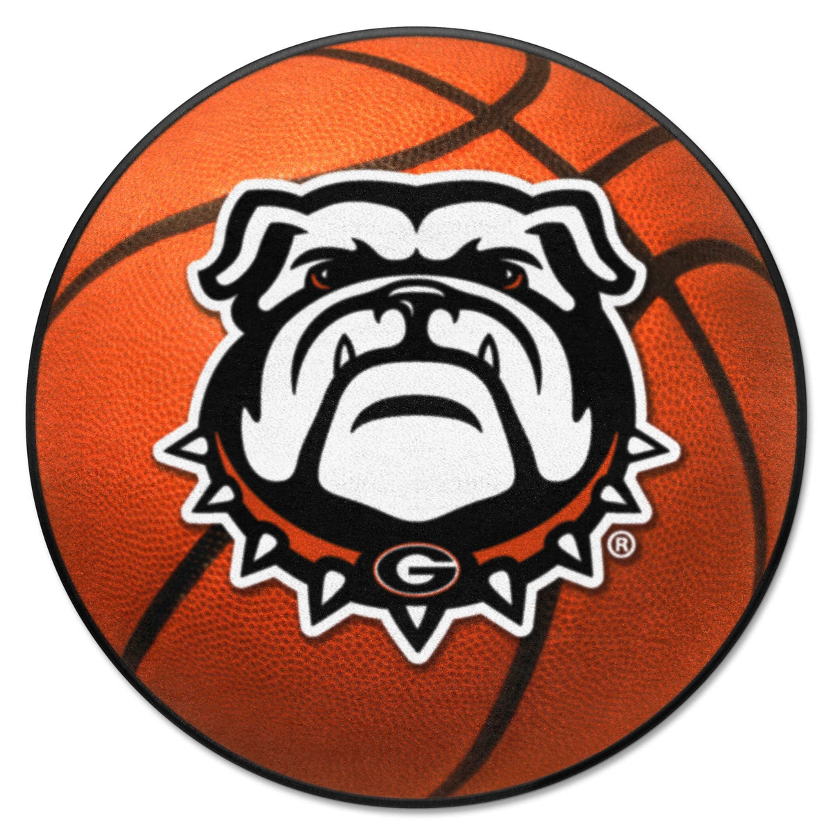 Georgia Bulldogs Basketball Rug - 27in. Diameter