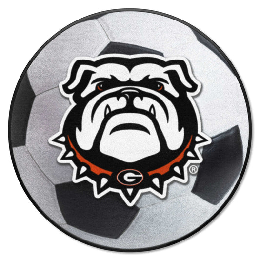 Georgia Bulldogs Soccer Ball Rug - 27in. Diameter