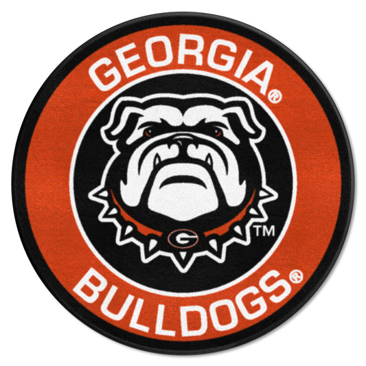 Georgia Bulldogs Roundel Rug - 27in. Diameter