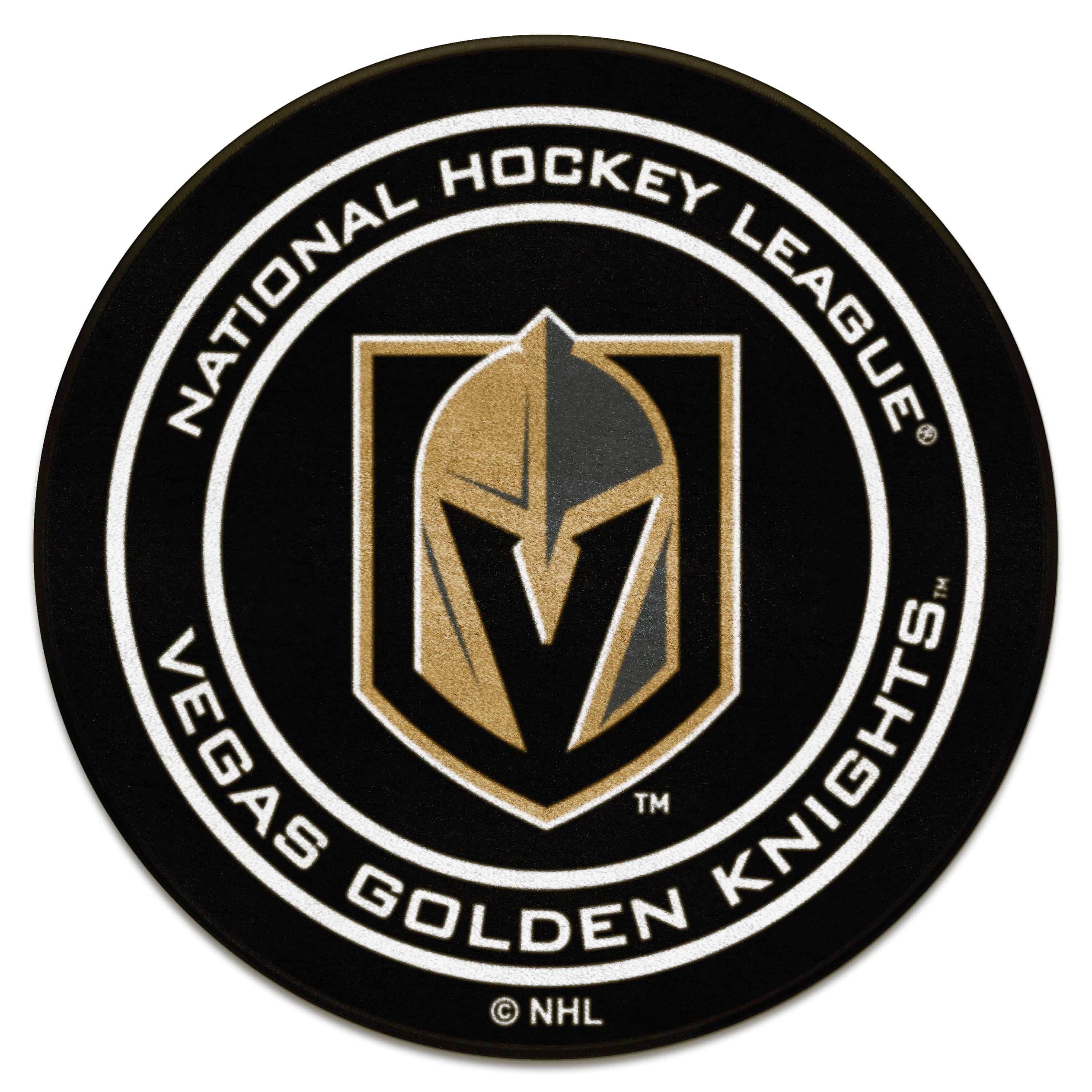 Vegas Golden Knights Hockey Puck Rug - 27in. Diameter